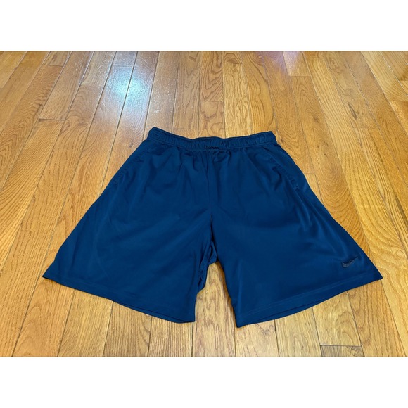 Nike Dri-FIT Men's XL Shorts Blue Elastic Waist Athletic Gym Workout - Picture 1 of 8